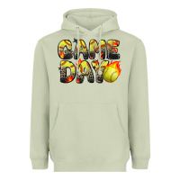 Matcha game day softball leopard Heavyweight Hoodie - Zillion Design Studio