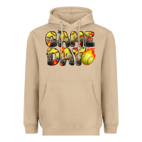 Mushroom game day softball leopard Heavyweight Hoodie - Zillion Design Studio
