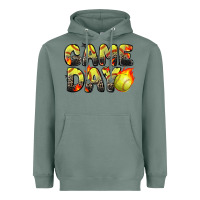 Sage game day softball leopard Heavyweight Hoodie - Zillion Design Studio