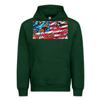 Forest Green usa flag and leopard with wood license plate Urban Hoodie - Artiststas