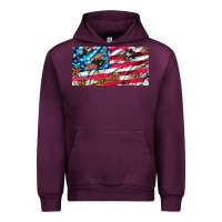 Mauve Wine usa flag and leopard with wood license plate Urban Hoodie - Artiststas