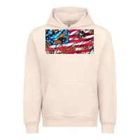Sandshell usa flag and leopard with wood license plate Urban Hoodie - Artiststas