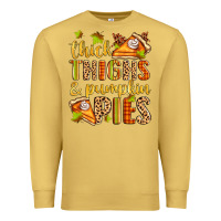 Antique Gold thick thighs and pumpkin pies Premium Sweatshirt - Zillion Design Studio