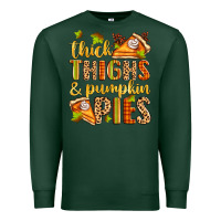 Sports Green thick thighs and pumpkin pies Premium Sweatshirt - Zillion Design Studio