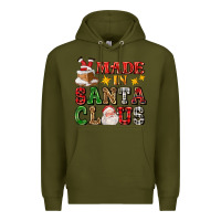 Army Green made in santa claus ado Premium Hoodie - AdoDesignShop