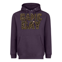 Plum game day leopard Heavyweight Hoodie - Zillion Design Studio