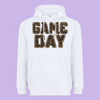 Game Day Leopard Heavyweight Hoodie Designed By Zillion Design Studio