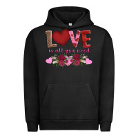 Pigment Black love is all you need Urban Hoodie - AdoDesignShop