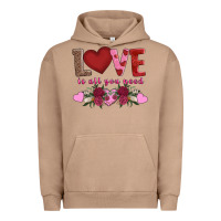 Pigment Burro love is all you need Urban Hoodie - AdoDesignShop