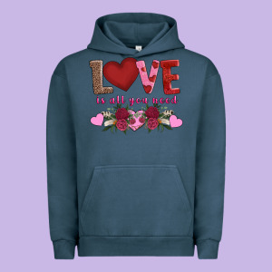 Love Is All You Need Urban Hoodie Designed By Adodesignshop