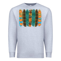Heather Grey thanksgiving brushstrokes Premium Sweatshirt - RanaPortraitStore