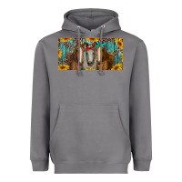 Storm horses with leopard and sunflowers Heavyweight Hoodie - RanaPortraitStore