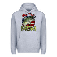 Heather Grey reel cool mom fishing Premium Hoodie - Jasminsmagicworld