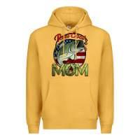 Mustard reel cool mom fishing Premium Hoodie - Jasminsmagicworld