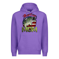 Purple reel cool mom fishing Premium Hoodie - Jasminsmagicworld