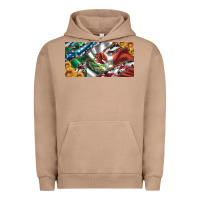 Pigment Burro usa flag and mexico flag with sunflower and cowhide  license plate Urban Hoodie - Artiststas