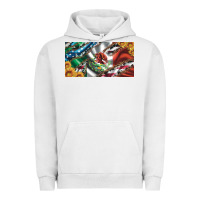 Pigment Lunar Rock usa flag and mexico flag with sunflower and cowhide  license plate Urban Hoodie - Artiststas