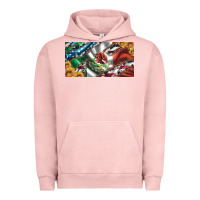 Pigment Salmon usa flag and mexico flag with sunflower and cowhide  license plate Urban Hoodie - Artiststas