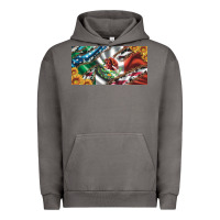 Pigment Tornado usa flag and mexico flag with sunflower and cowhide  license plate Urban Hoodie - Artiststas