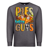 Charcoal Heather pies before guys Premium Sweatshirt - Zillion Design Studio