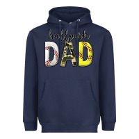 Navy ballpark dad with softball and baseball Heavyweight Hoodie - texasbilliewilder