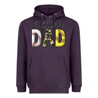 Plum ballpark dad with softball and baseball Heavyweight Hoodie - texasbilliewilder