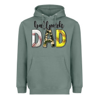 Sage ballpark dad with softball and baseball Heavyweight Hoodie - texasbilliewilder