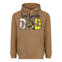 Toasted Coconut ballpark dad with softball and baseball Heavyweight Hoodie - texasbilliewilder