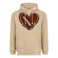 Mushroom american football heart Heavyweight Hoodie - texasbilliewilder