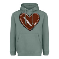 American Football Heart Heavyweight Hoodie | Teevron