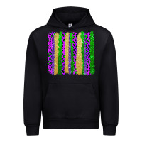 Black mardi gras brushstrokes Urban Hoodie - AdoDesignShop