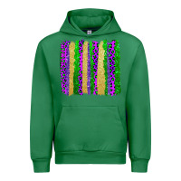 Emerald mardi gras brushstrokes Urban Hoodie - AdoDesignShop