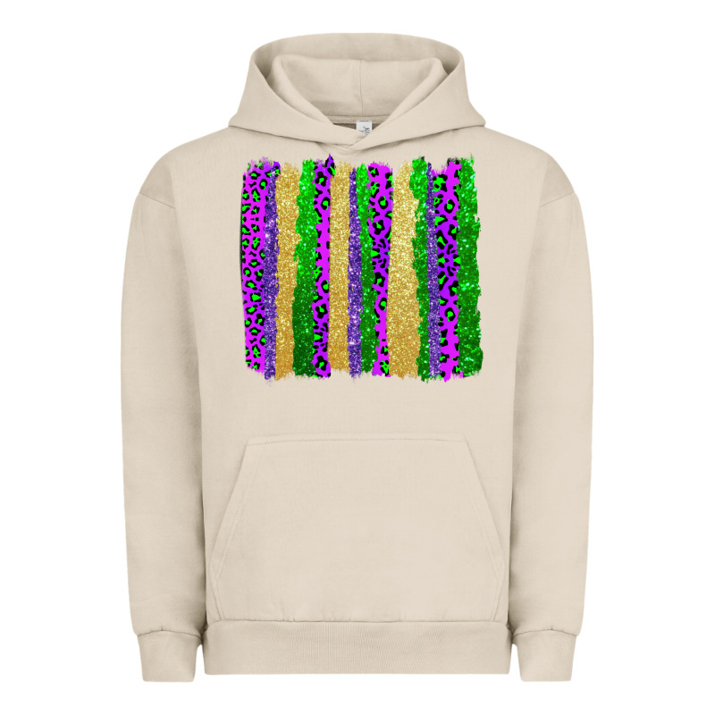 Mardi Gras Brushstrokes Urban Hoodie by AdoDesignShop | Teevron