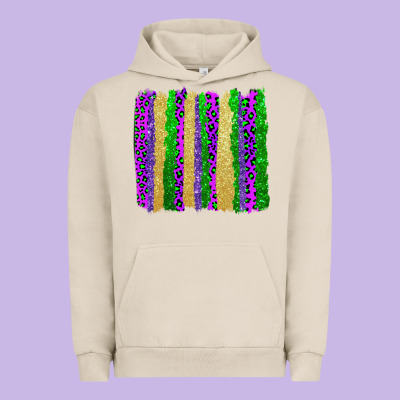 Mardi Gras Brushstrokes Urban Hoodie Designed By Adodesignshop