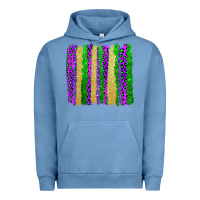 Pigment Pebble Blue mardi gras brushstrokes Urban Hoodie - AdoDesignShop