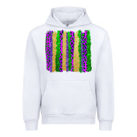 White mardi gras brushstrokes Urban Hoodie - AdoDesignShop