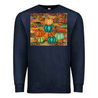 Navy pumpkin Premium Sweatshirt - RanaPortraitStore