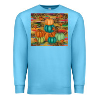 Ocean Blue pumpkin Premium Sweatshirt - RanaPortraitStore