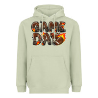 Matcha game day football leopard Heavyweight Hoodie - Zillion Design Studio