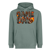 Sage game day football leopard Heavyweight Hoodie - Zillion Design Studio