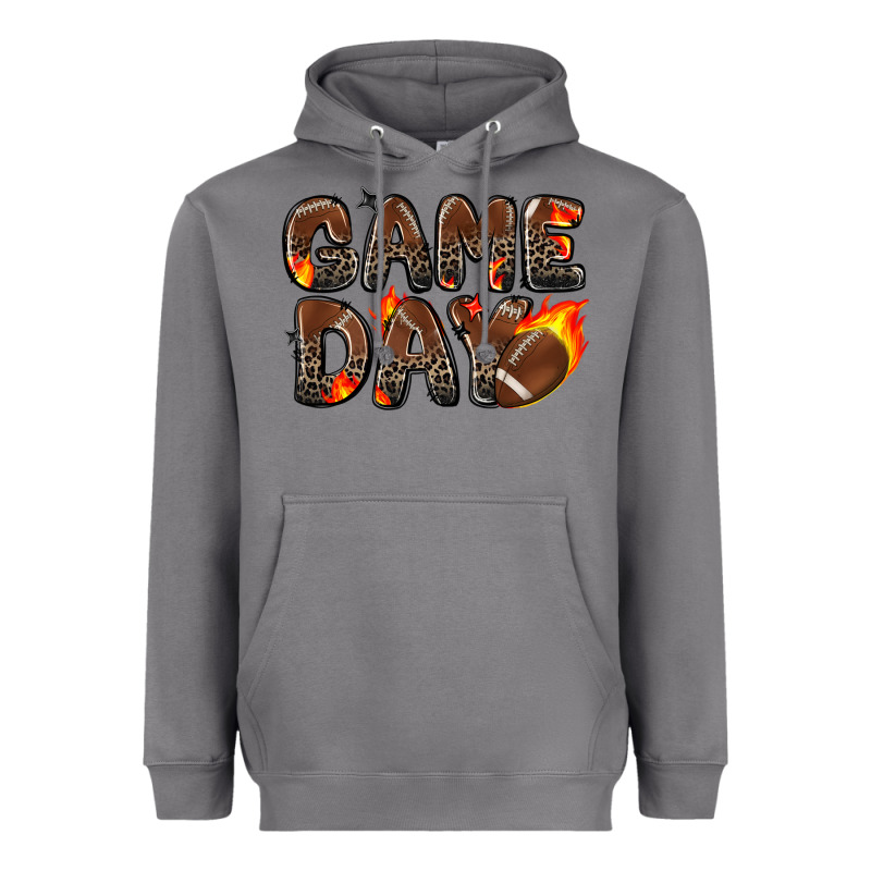 Game Day Football Leopard Heavyweight Hoodie by Zillion Design Studio | Teevron