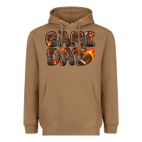 Toasted Coconut game day football leopard Heavyweight Hoodie - Zillion Design Studio
