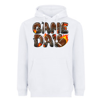 White game day football leopard Heavyweight Hoodie - Zillion Design Studio