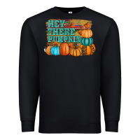 Black hey there pumpkin Premium Sweatshirt - RanaPortraitStore