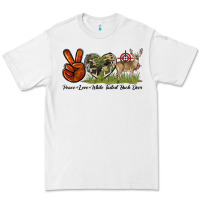 White Peace Love White Tailed Buck Deer Premium Tee - LillyAllenDesigns