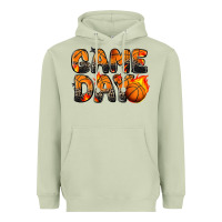 Matcha game day basketball leopard Heavyweight Hoodie - Zillion Design Studio