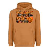 Game Day Basketball Leopard Heavyweight Hoodie | Teevron
