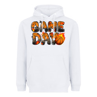 White game day basketball leopard Heavyweight Hoodie - Zillion Design Studio
