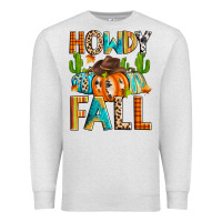 Oatmeal Heather howdy fall Premium Sweatshirt - Zillion Design Studio