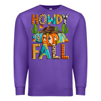 Purple howdy fall Premium Sweatshirt - Zillion Design Studio